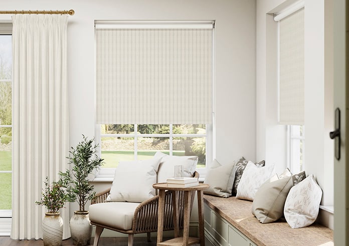 Emily Bond George Stripe, Linen - Twist&Fit Roller Blind - Image 3